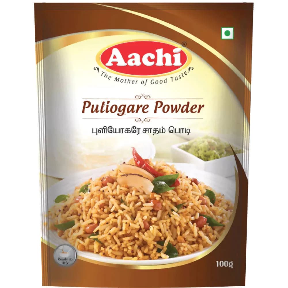 Buy Aachi Puliogare Powder Online - OLRAA Indian Snacks
