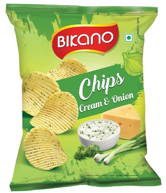 Buy Bikano Chips - Cream Onion Online - OLRAA Indian Snacks