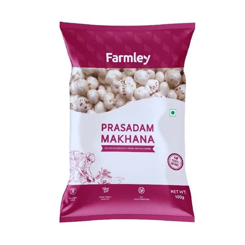 Buy Farmley Prasadam Makhana Fox Nuts Online - OLRAA Indian Snacks