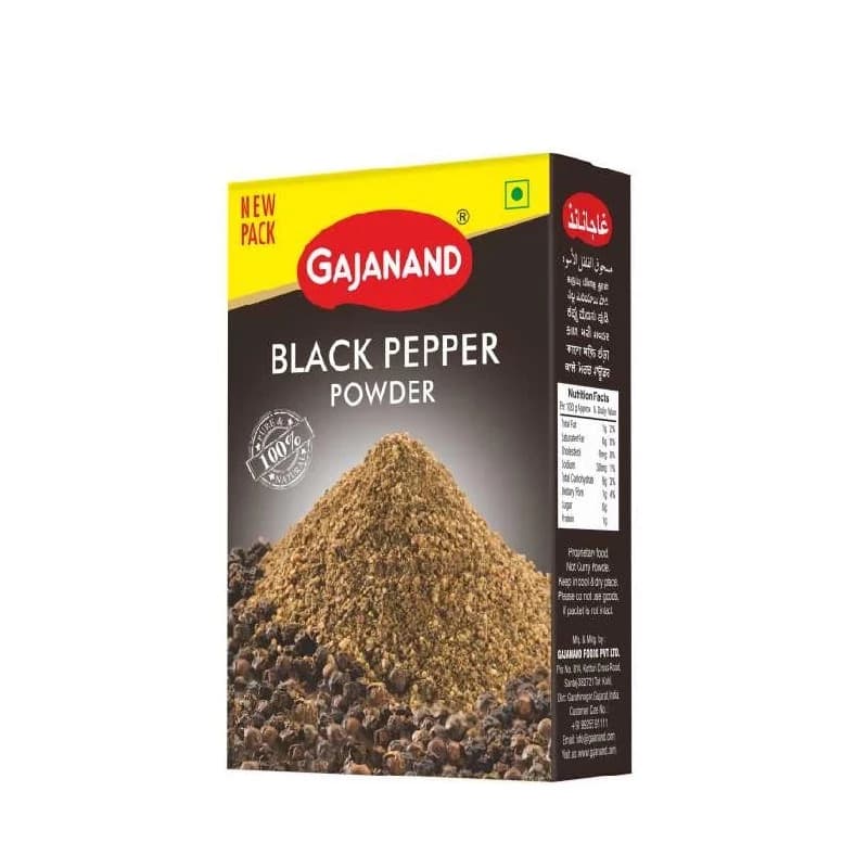 Buy Gajanand Black Pepper Powder Online - OLRAA Indian Snacks