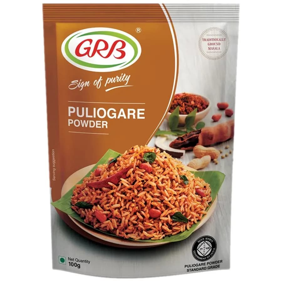 Buy GRB Puliogare Powder Online - OLRAA Indian Snacks