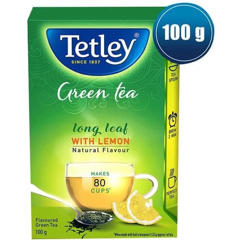 Buy Tetley Long Leaf Lemon Green Tea Online - OLRAA Indian Snacks