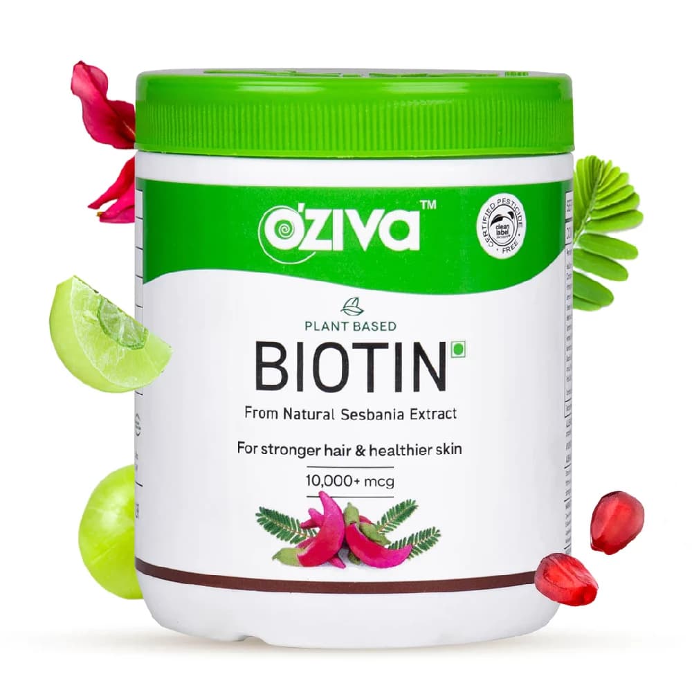 Buy Oziva Biotin 10,000+ Mcg Classic Online - OLRAA Indian Snacks