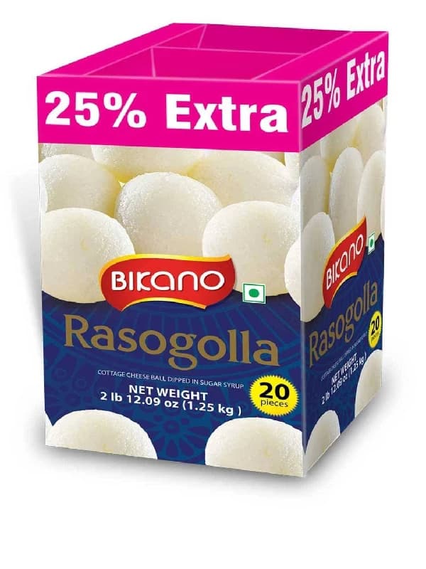 Buy Bikano Rasogolla Online - OLRAA Indian Snacks