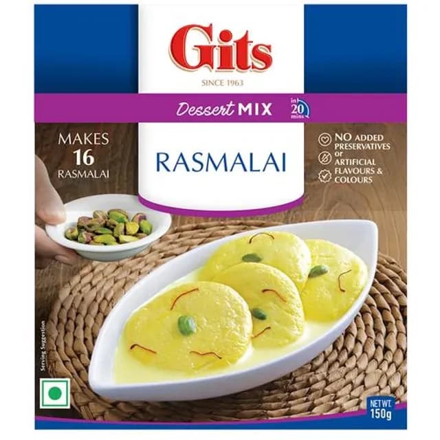 Buy Gits Dessert Mix Rasmalai Online - OLRAA Indian Snacks