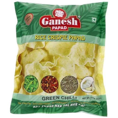 Buy Ganesh Green Chilly Papad Online - OLRAA Indian Snacks