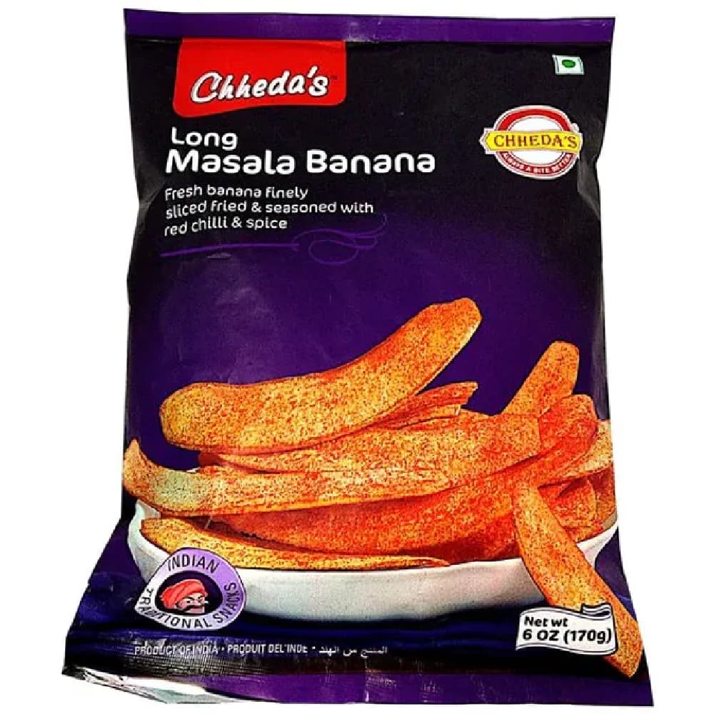 Buy Chhedas Long Masala Banana Online - OLRAA Indian Snacks