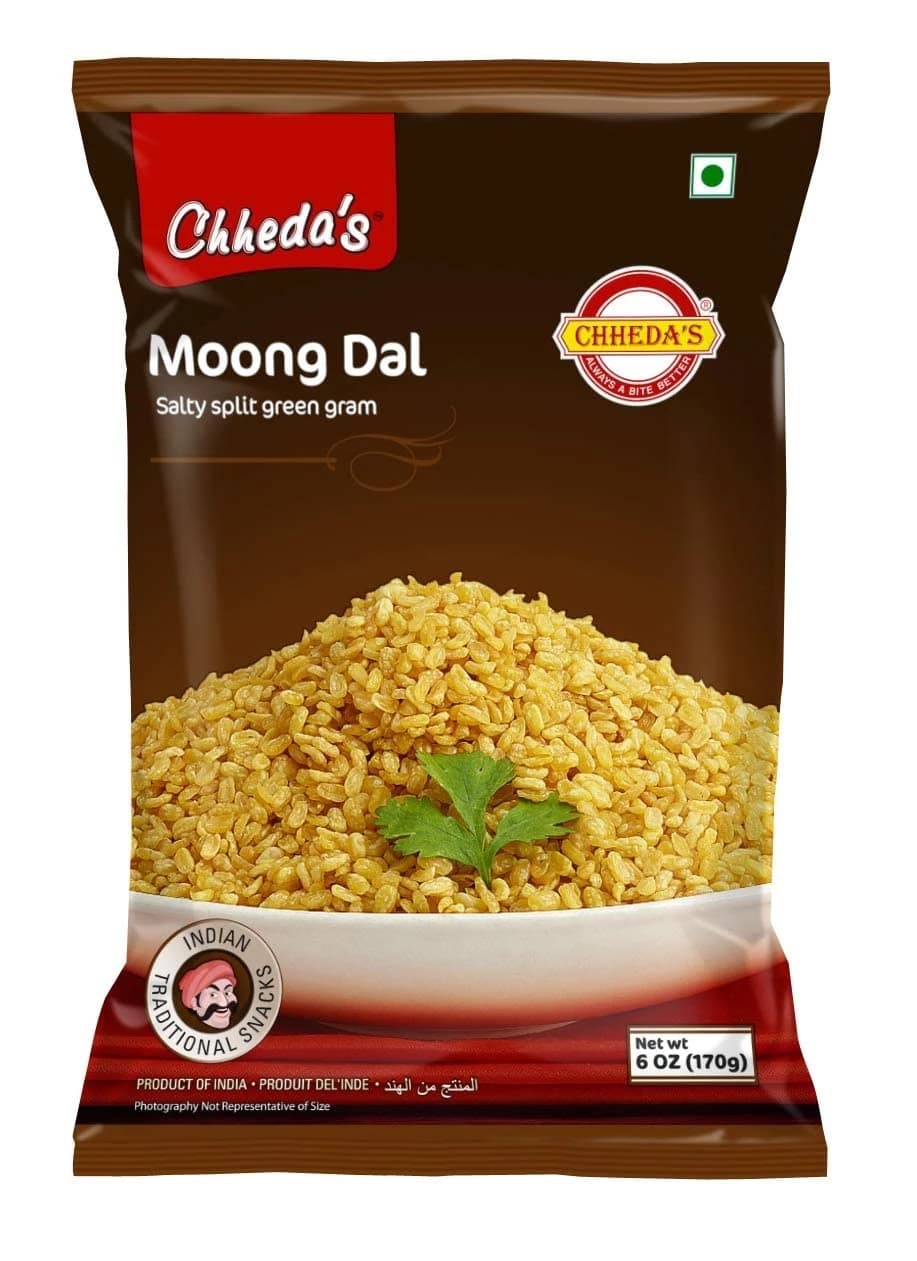Buy Chhedas Moong Dal Salty Online - OLRAA Indian Snacks