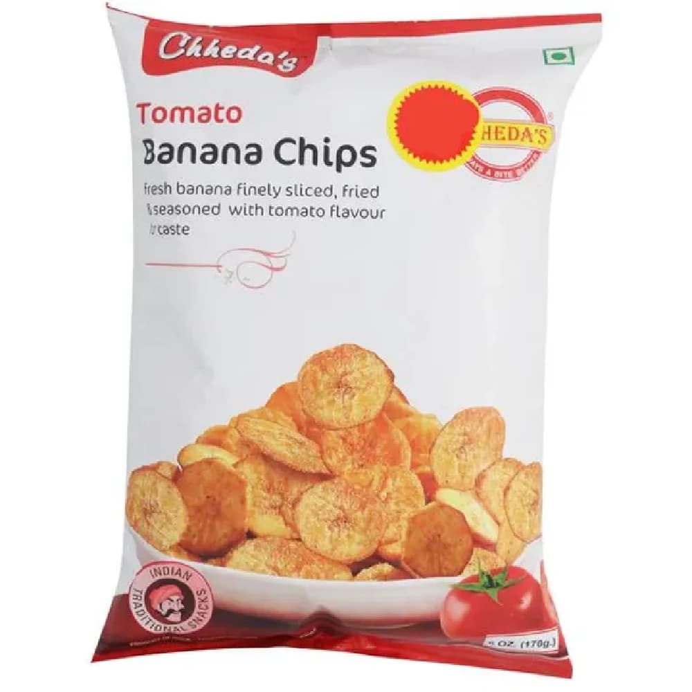 Buy Chhedas Tomato Banana Chips Online - OLRAA Indian Snacks