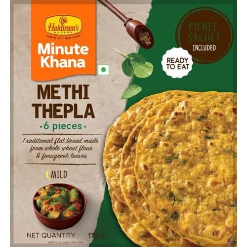 Buy Haldiram's Methi Thepla Online - OLRAA Indian Snacks