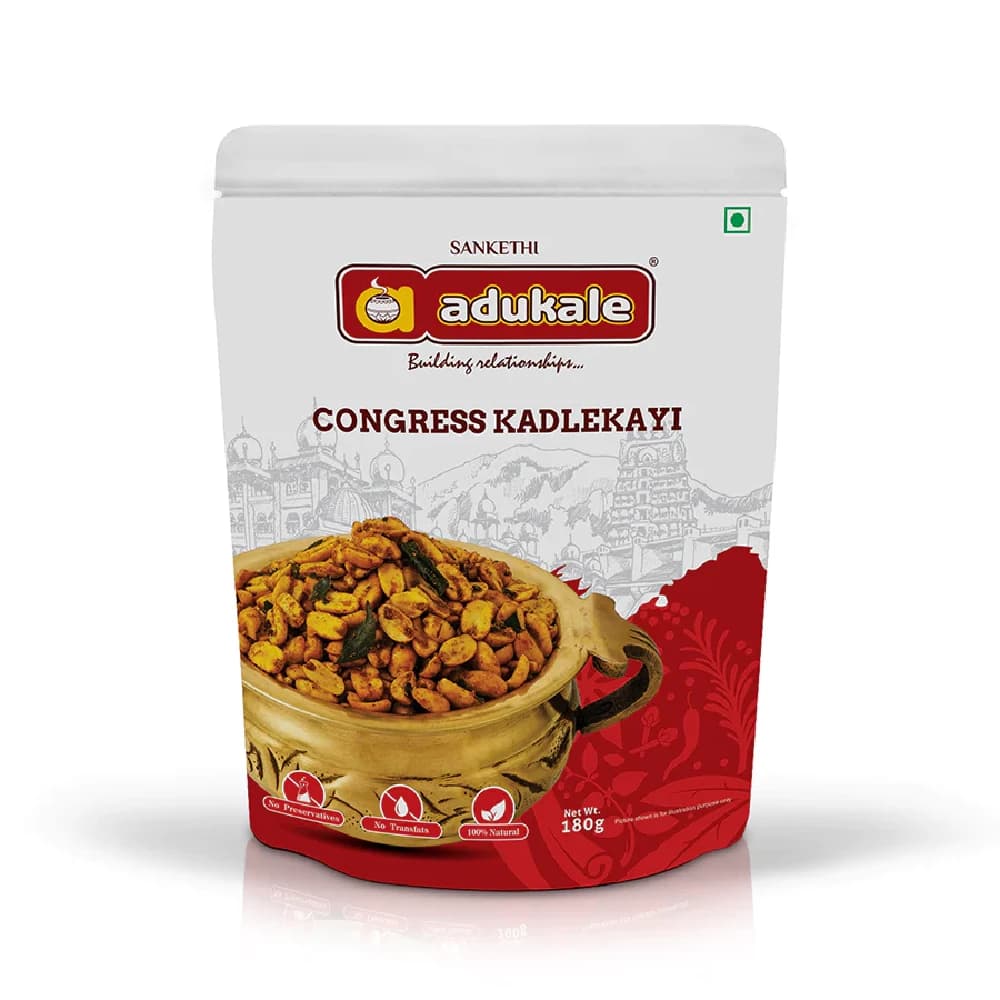 Buy Adukale Congress Kadlekayi (Peanuts) Online - OLRAA Indian Snacks