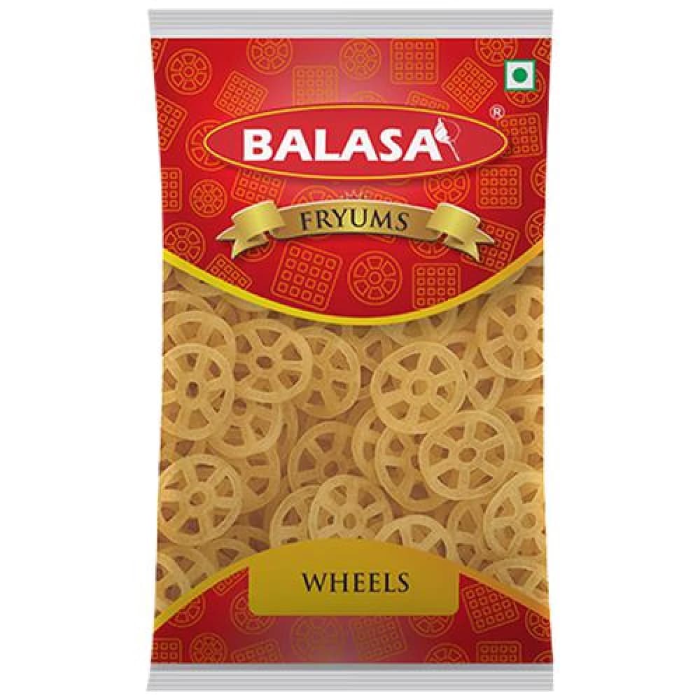 Buy BALASA Wheel Fryums Crispy Online - OLRAA Indian Snacks