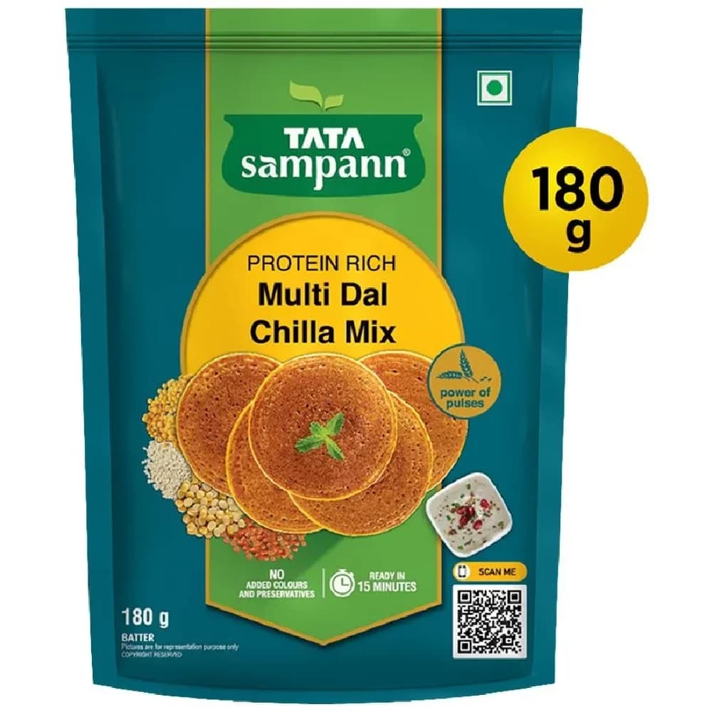 Buy Tata Sampann Multi Dal Chilla Mix Online - OLRAA Indian Snacks