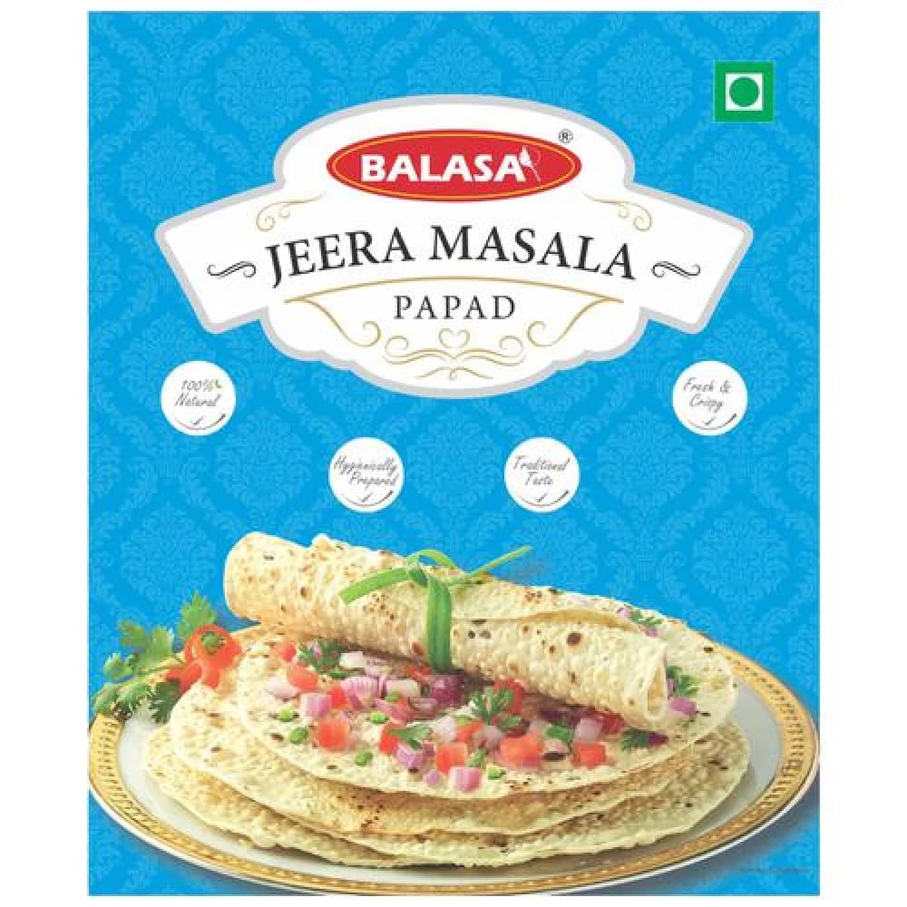 Buy BALASA Jeera Papad Big Online - OLRAA Indian Snacks