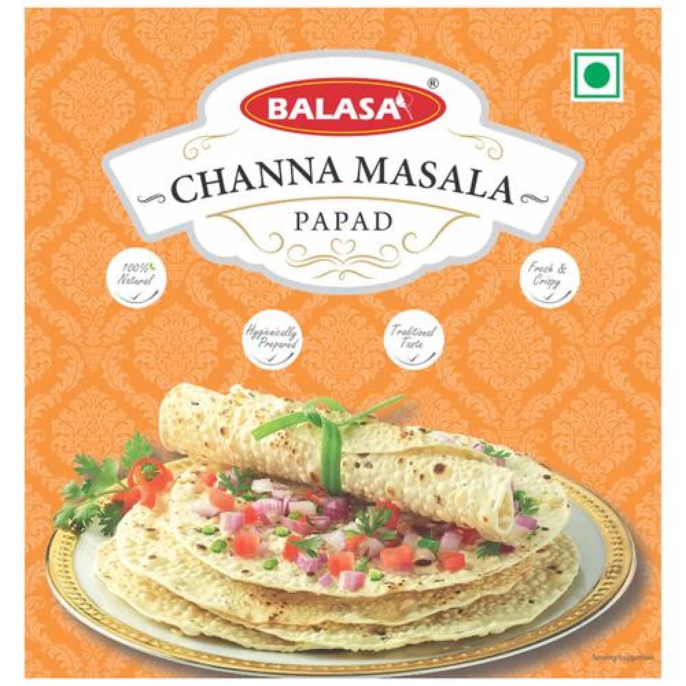 Buy BALASA Papad Channa Masala Online - OLRAA Indian Snacks