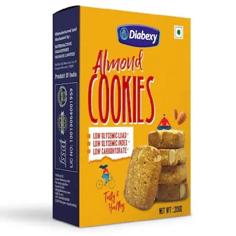 Buy Diabexy Almond Cookies Online - OLRAA Indian Snacks