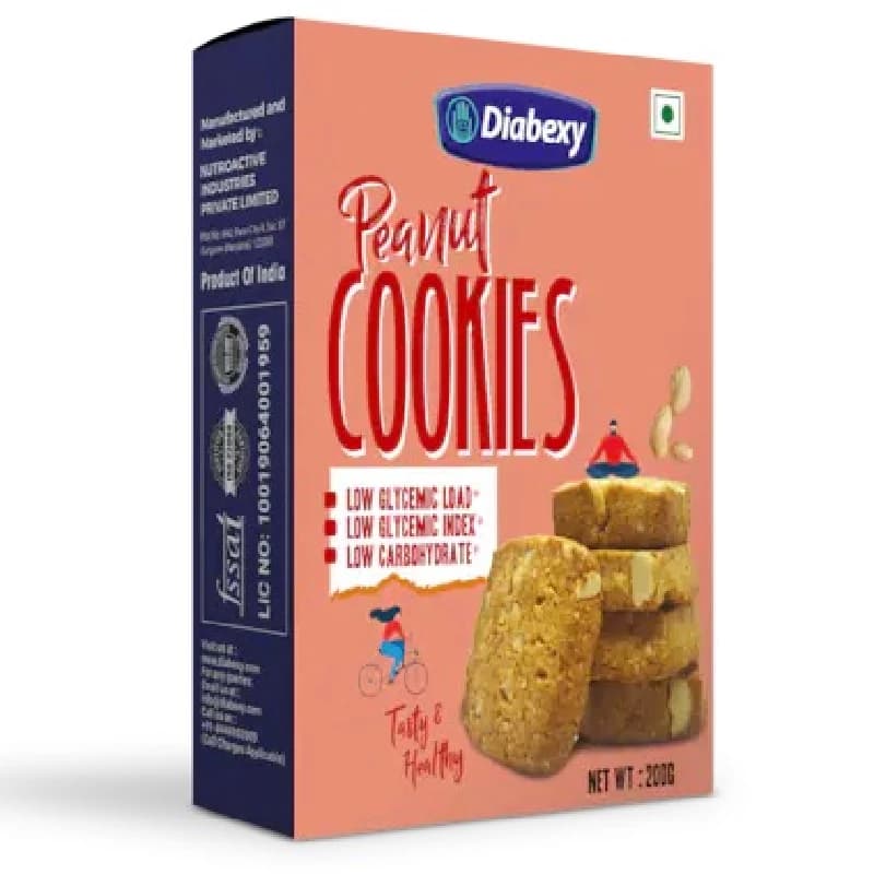 Buy Diabexy Peanut Cookies Online - OLRAA Indian Snacks