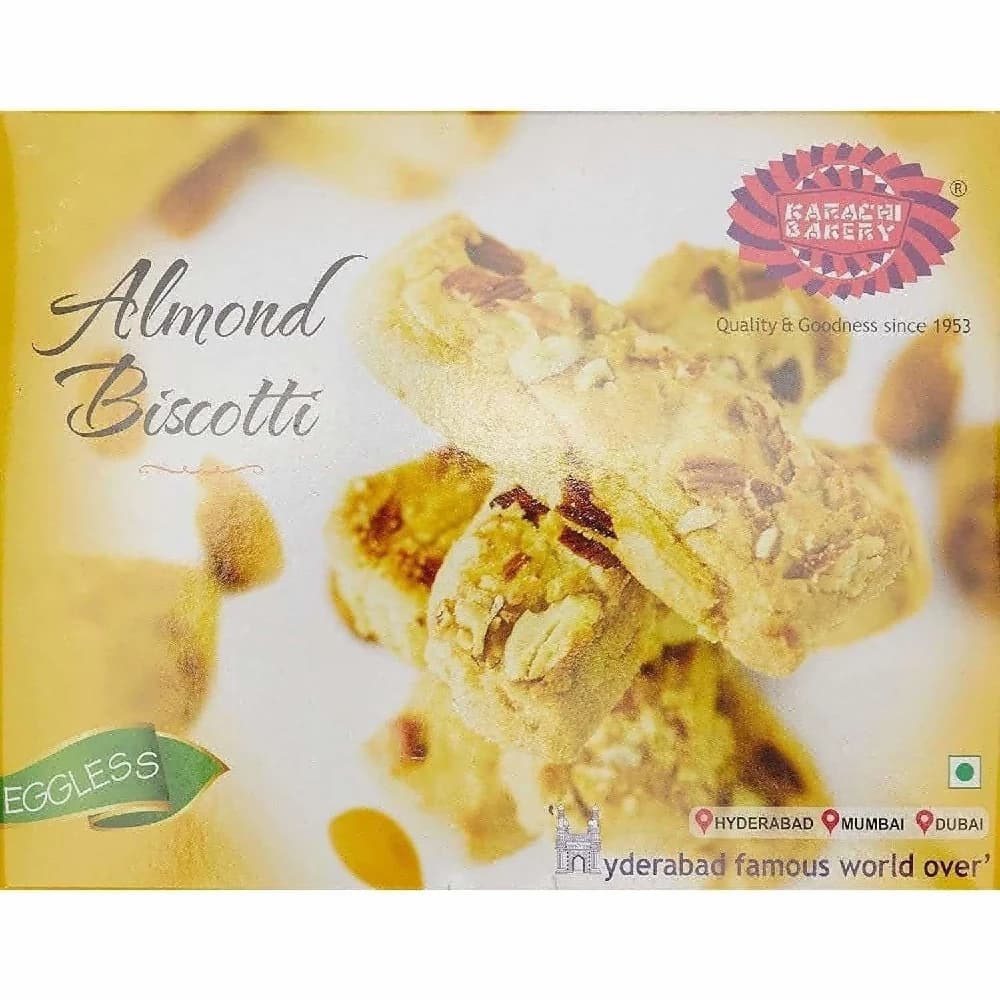 Buy Karachi Bakery Almond Biscotti Online - OLRAA Indian Snacks
