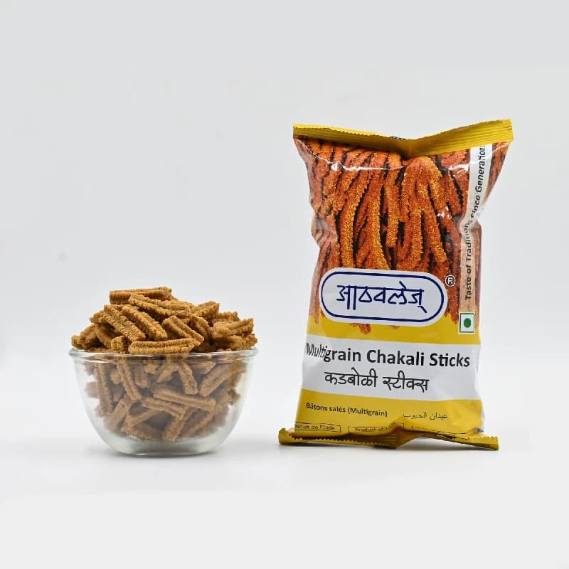Buy Athavales Multigrain Chakali Kadboli Sticks Online - OLRAA Indian Snacks