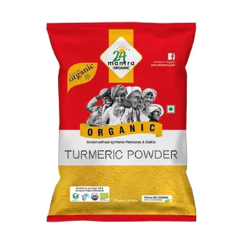Buy 24 Mantra Organic Turmeric Powder Online - OLRAA Indian Snacks