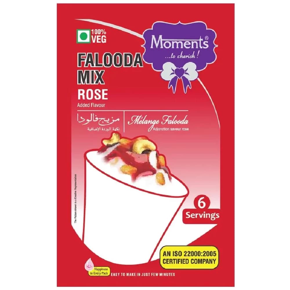 Buy Moments Falooda Mix Rose Online - OLRAA Indian Snacks