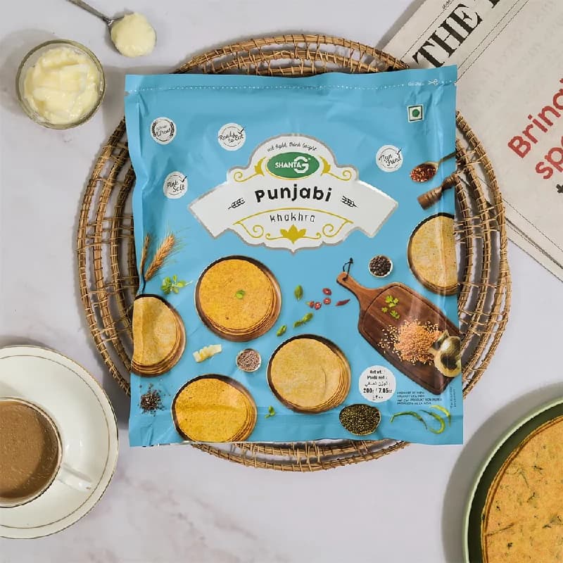 Buy ShantaG Punjabi Round Khakhra Online - OLRAA Indian Snacks