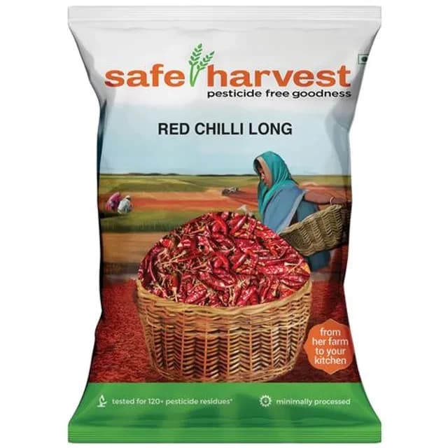 Buy Safe Harvest Red Chilli Long Online - OLRAA Indian Snacks