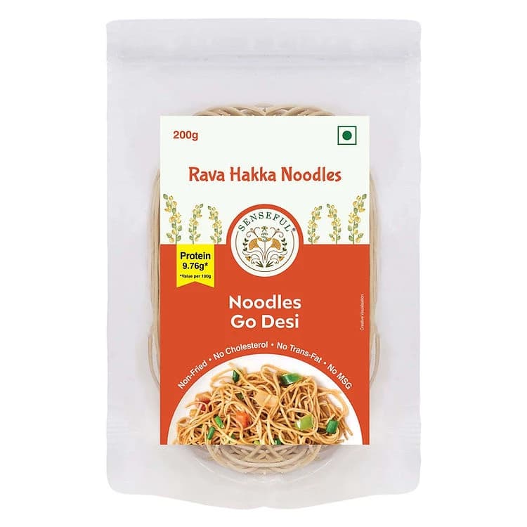 Buy SENSEFUL Rava Hakka Noodles Online - OLRAA Indian Snacks