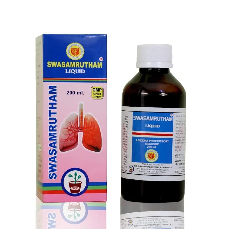 Buy Swasamrutham Cough Syrup Online - OLRAA Indian Snacks