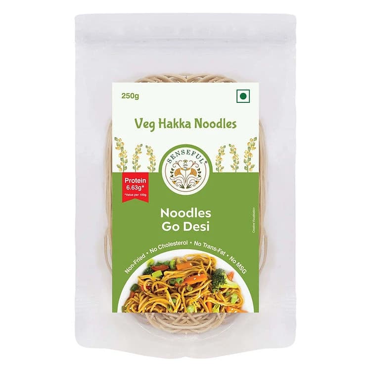 Buy SENSEFUL Veg Hakka Noodles Online - OLRAA Indian Snacks