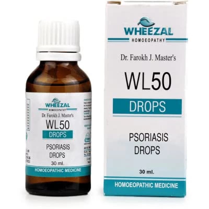 Buy Wheezal WL50 Psoriasis Drop Online - OLRAA Indian Snacks