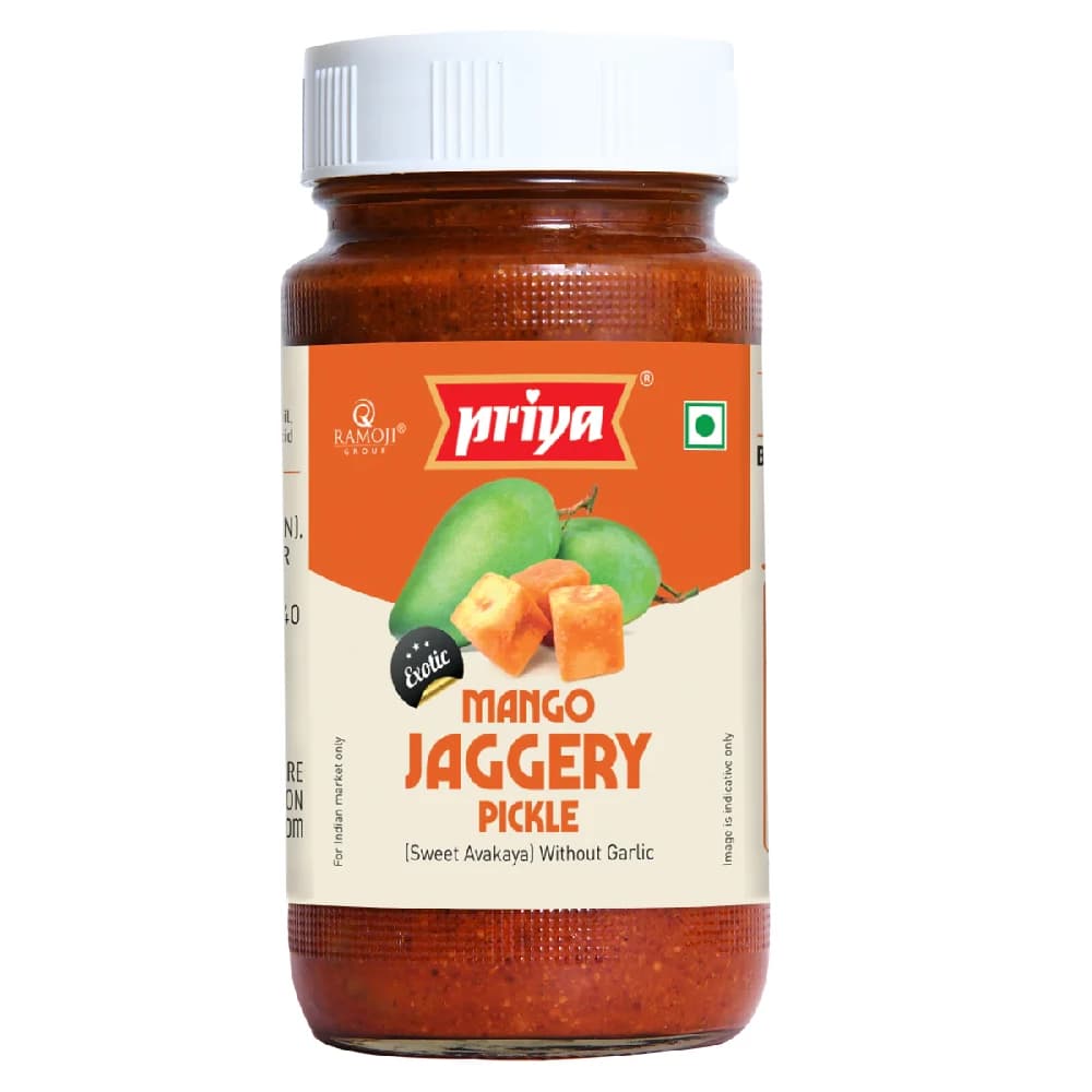 Buy Priya Jaggery Mango Pickle Online - OLRAA Indian Snacks