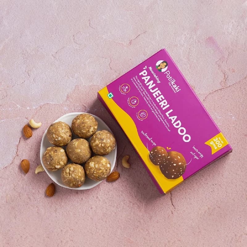 Buy Patil Kaki Panjeeri Ladoo Online - OLRAA Indian Snacks