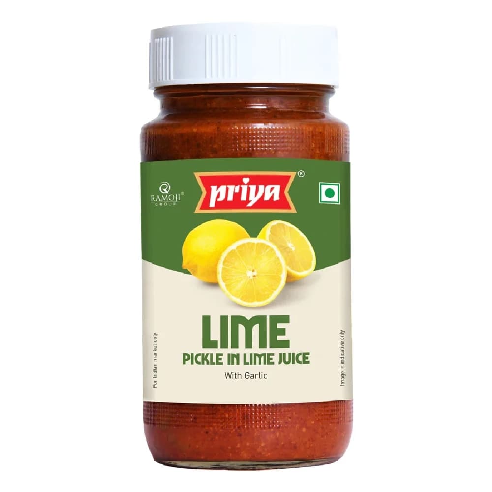 Buy Priya Lime Pickle In Lime Juice Online - OLRAA Indian Snacks