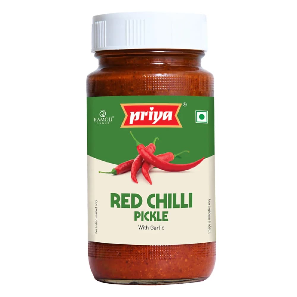Buy Priya Red Chilli Pickle Online - OLRAA Indian Snacks