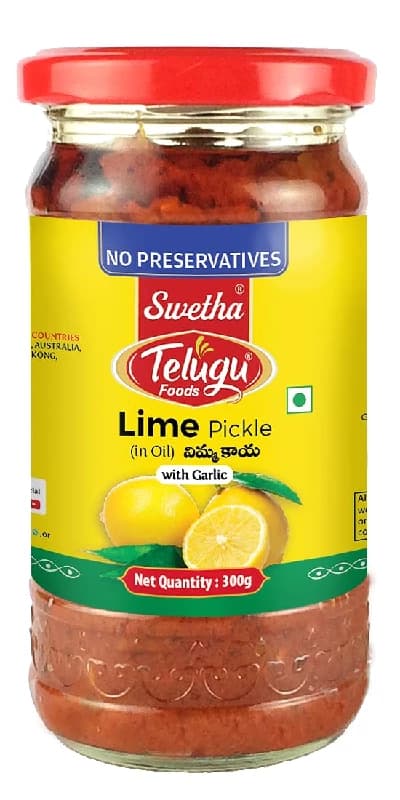 Buy Telugu Foods Swetha Lime Pickle Online - OLRAA Indian Snacks