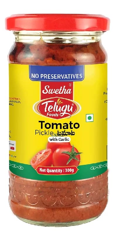 Buy Telugu Foods Swetha Tomato Pickle Online - OLRAA Indian Snacks