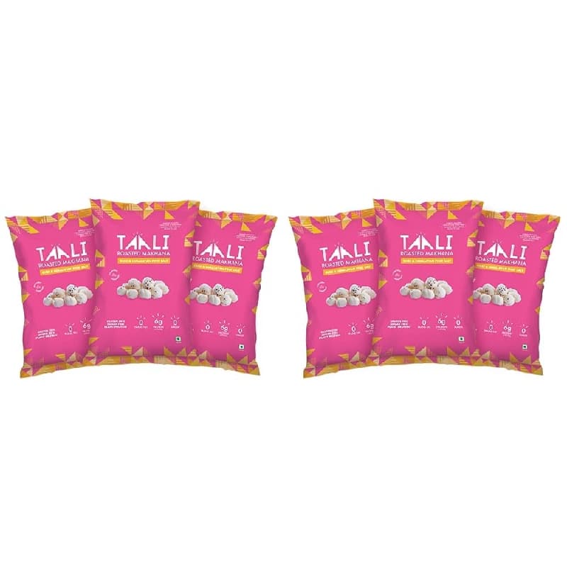 Buy Taali Roasted Ghee Himalayan Pink Salt Makhana Online - OLRAA Indian Snacks