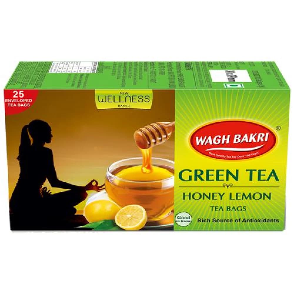 Buy Waghbakri Green Tea Honey Lemon Online - OLRAA Indian Snacks