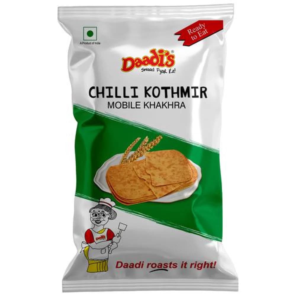 Buy Daadis Mobile Khakhra - Kothmir Online - OLRAA Indian Snacks