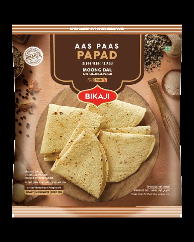 Buy Bikaji Aas Paas Papad Online - OLRAA Indian Snacks