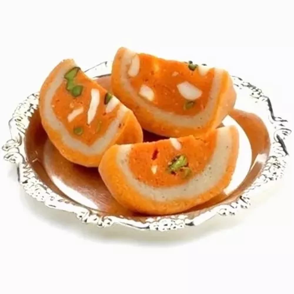 Buy Punjabi Ghasitaram Halwai Dryfruit Orange Melba Online - OLRAA Indian Snacks