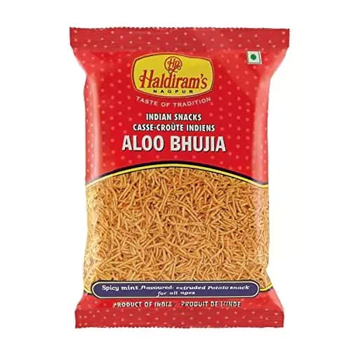 Buy Haldiram's Namkeen Aloo Bhujia Online - OLRAA Indian Snacks