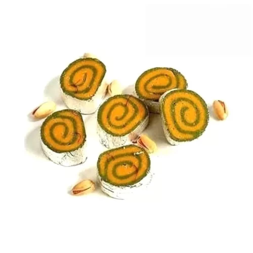 Buy Punjabi Ghasitaram Halwai Kaju Pista Moon Online - OLRAA Indian Snacks