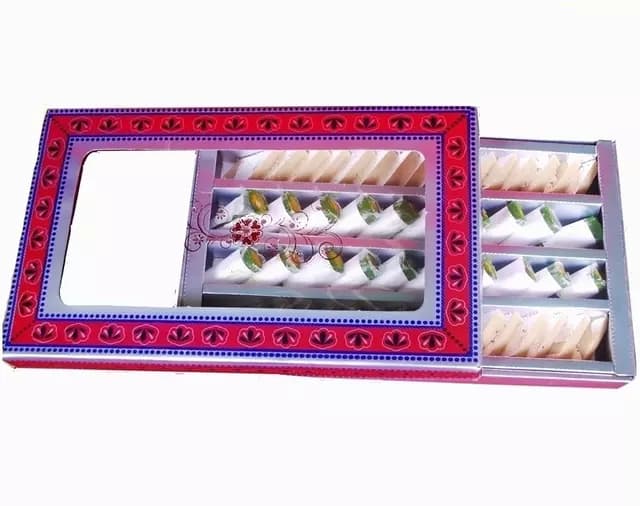 Buy Punjabi Ghasitaram Halwai Kaju Roll & Katli Online - OLRAA Indian Snacks