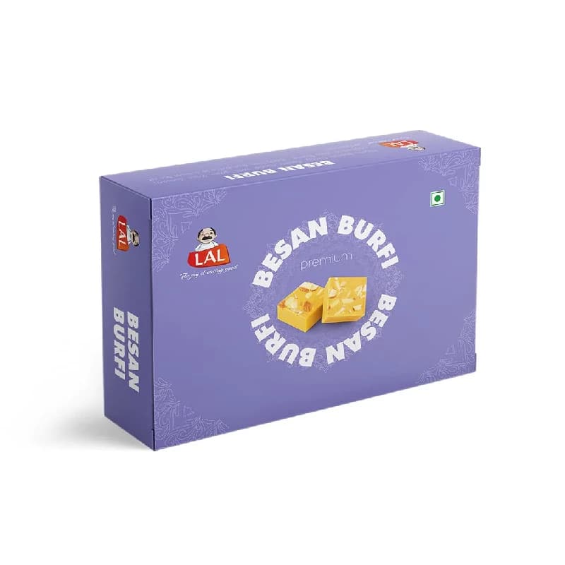 Buy Lal Sweets Besan Burfi Online - OLRAA Indian Snacks