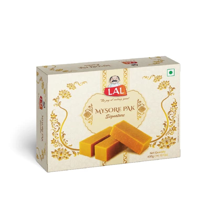 Buy Lal Sweets Mysore Pak Signature Online - OLRAA Indian Snacks