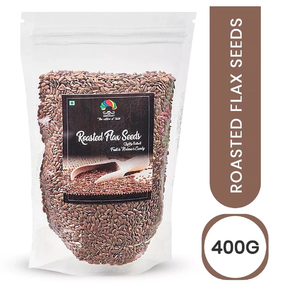 Buy Mr. Merchant Flax Seeds (Roasted) Online - OLRAA Indian Snacks