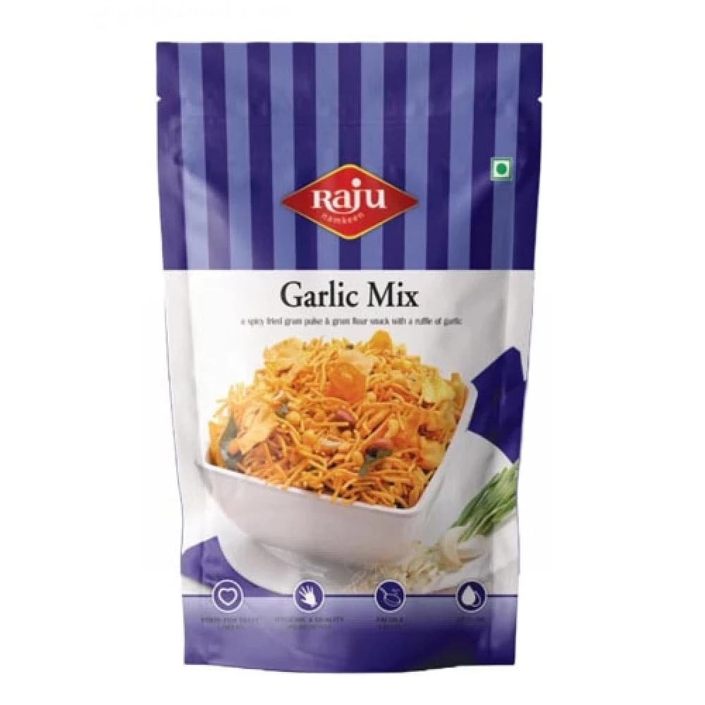 Buy Raju Namkeen Garlic Mix Online - OLRAA Indian Snacks