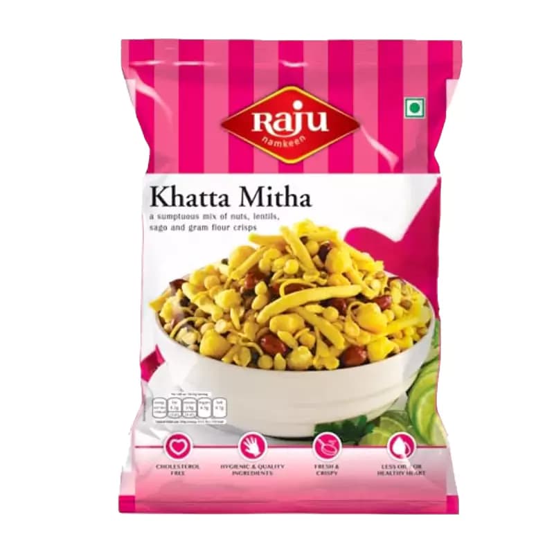 Buy Raju Namkeen Khatta Mitha Mix Online - OLRAA Indian Snacks